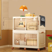 2/3/4 Tier Stackable Storage Bins with Lids, Foldable Organizer Bins for Home & Office