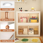 Stackable Storage Bins | Collapsible Organizer | Cabinet