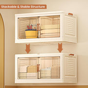 Stackable Storage Bins | Collapsible Organizer | Cabinet