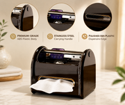 Tissue Box Cover & Napkin Holder for Home, Office Desk Accessories Table Caddy Bedside Nightstand Organizer | Modern Car Tissue Holder for Living & Drawing Room, Bathroom & Living Room