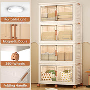 Stackable Storage Bins | Foldable Organizer | Cabinet Box