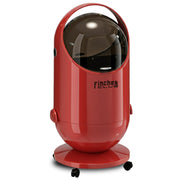 FINCHESCLUB Trash Can with Lid, Small Waste Basket with Removable Wheels, Decorative Waste Bin for Home & Office