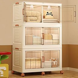 Stackable Storage Bins | Foldable Organizer | Cabinet Box