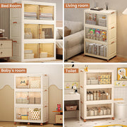 Stackable Storage Bins | Foldable Organizer | Cabinet Box