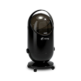 FINCHESCLUB Trash Can with Lid, Small Waste Basket with Removable Wheels, Decorative Waste Bin for Home & Office