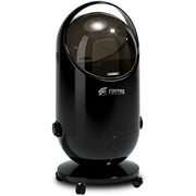 FINCHESCLUB Trash Can with Lid, Small Waste Basket with Removable Wheels, Decorative Waste Bin for Home & Office