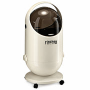 FINCHESCLUB Trash Can with Lid, Small Waste Basket with Removable Wheels, Decorative Waste Bin for Home & Office