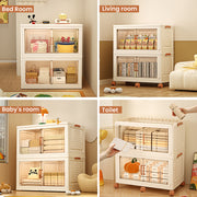 Stackable Storage Bins | Collapsible Organizer | Cabinet